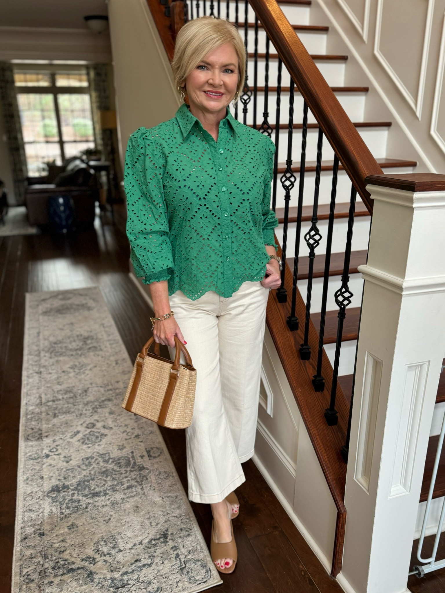 Wearing 0.5 blouse, 4 jeans

Spring outfit
Spring trends
Eyelet blouse
Wide leg denim
Petite


#LTKstyletip #LTKshoecrush #LTKover40