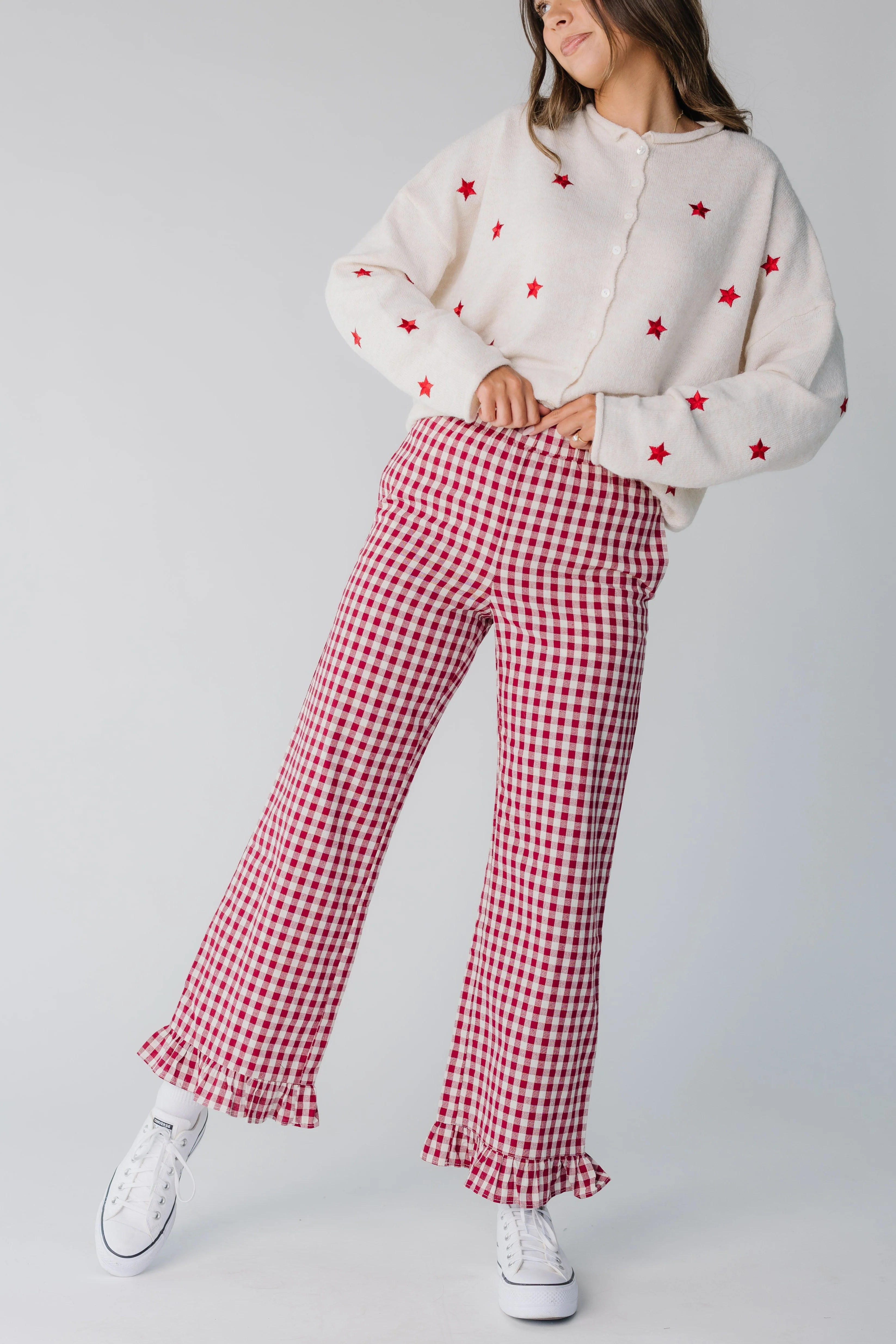 Gingham Checker Travel Pants | Called To Surf
