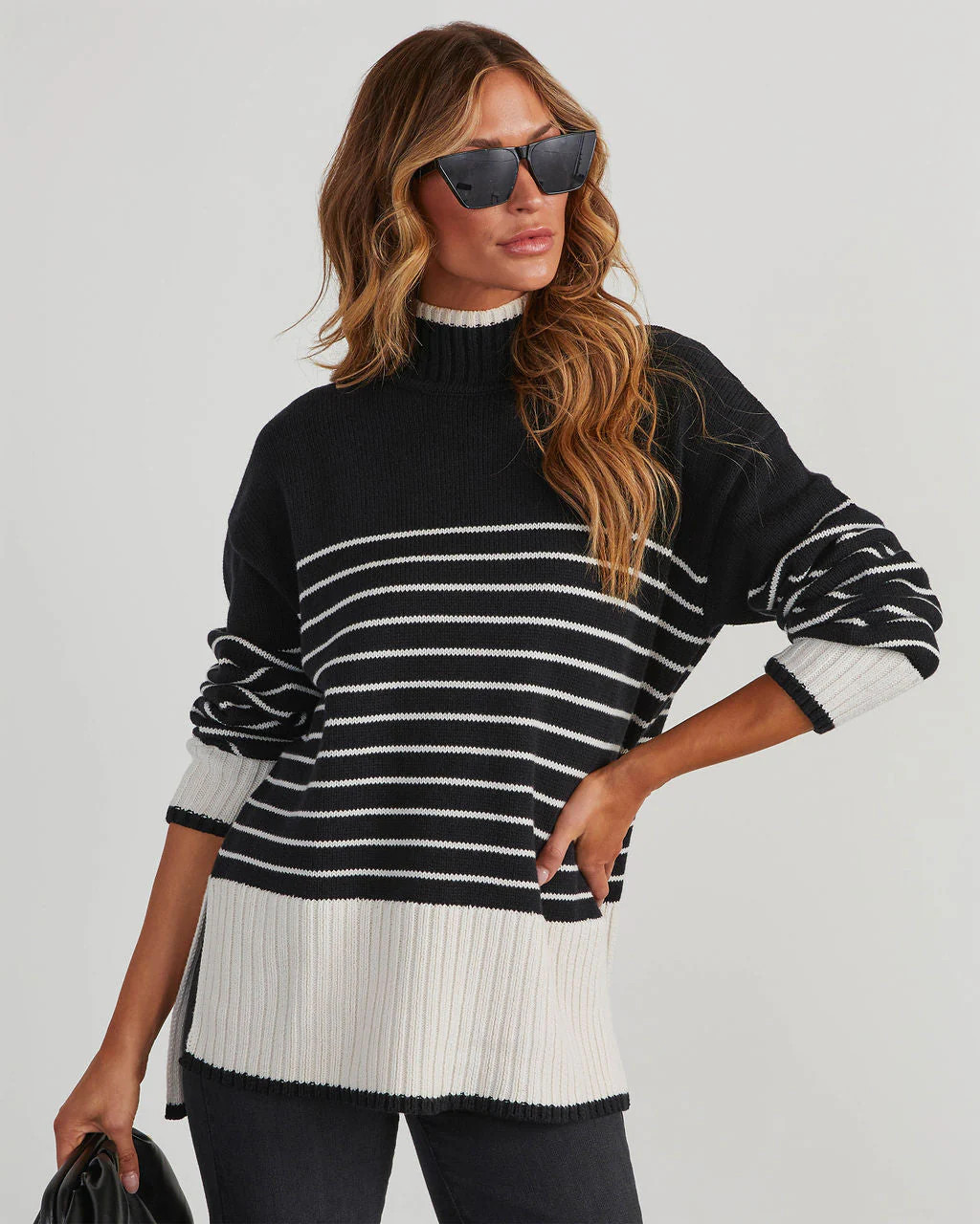 Ceejay Striped Turtleneck Sweater | VICI