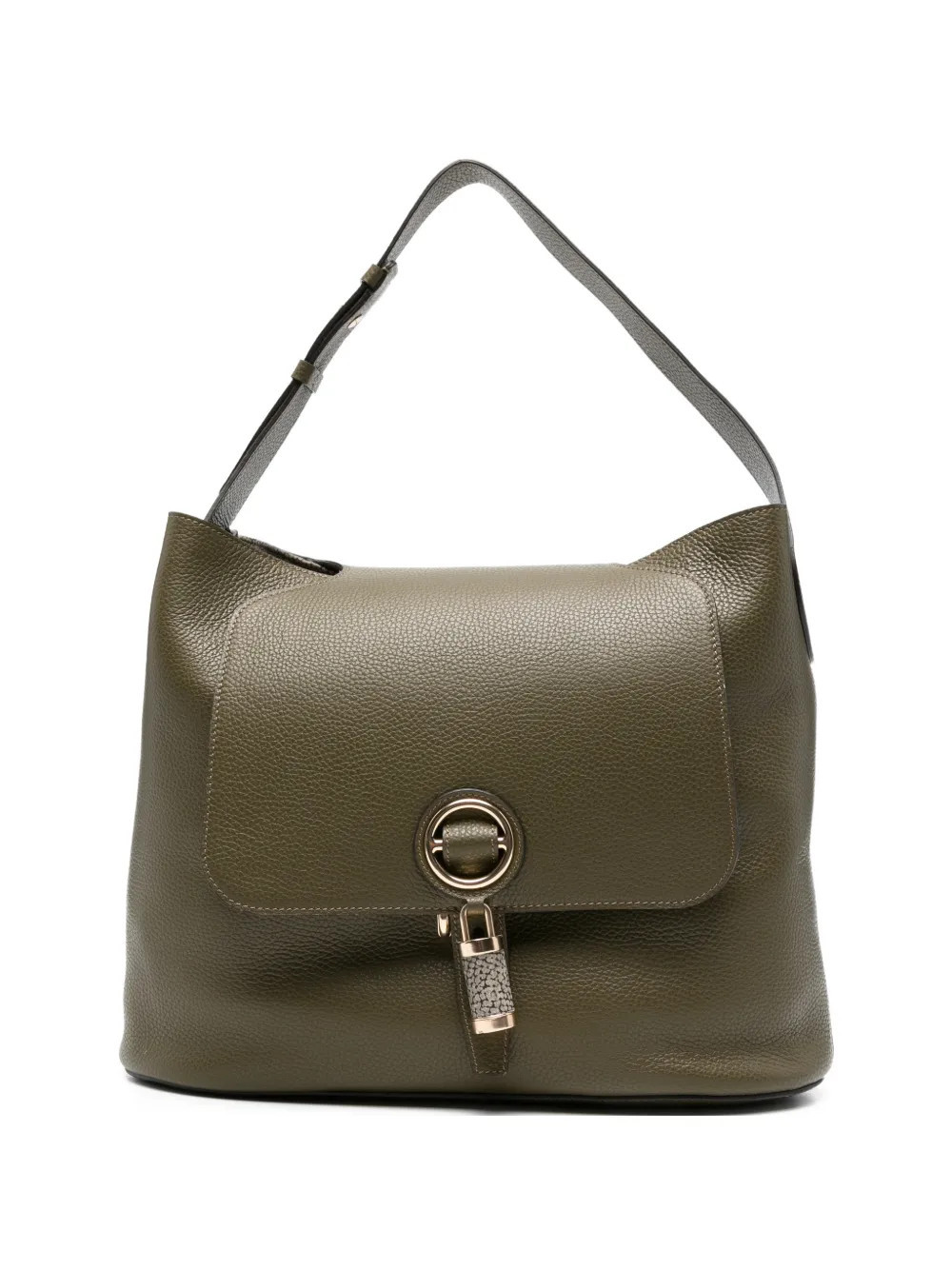 Borbonese mediu Premier shoulder bag - Green | Farfetch Global