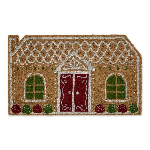 DII Gingerbread House Doormat, Brown - Walmart.com | Walmart (US)
