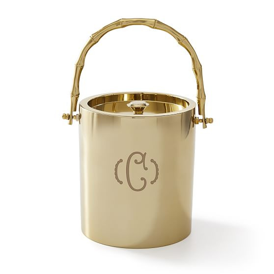 Gold Bamboo Ice Bucket | Mark and Graham