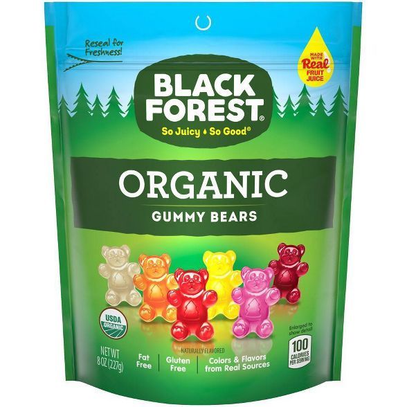 Black Forest Organic Gummy Bears 8oz Resealable Stand Up Bag | Target