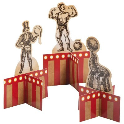 Fun Express Vintage Circus Centerpiece Set - 3 Pc. | Target