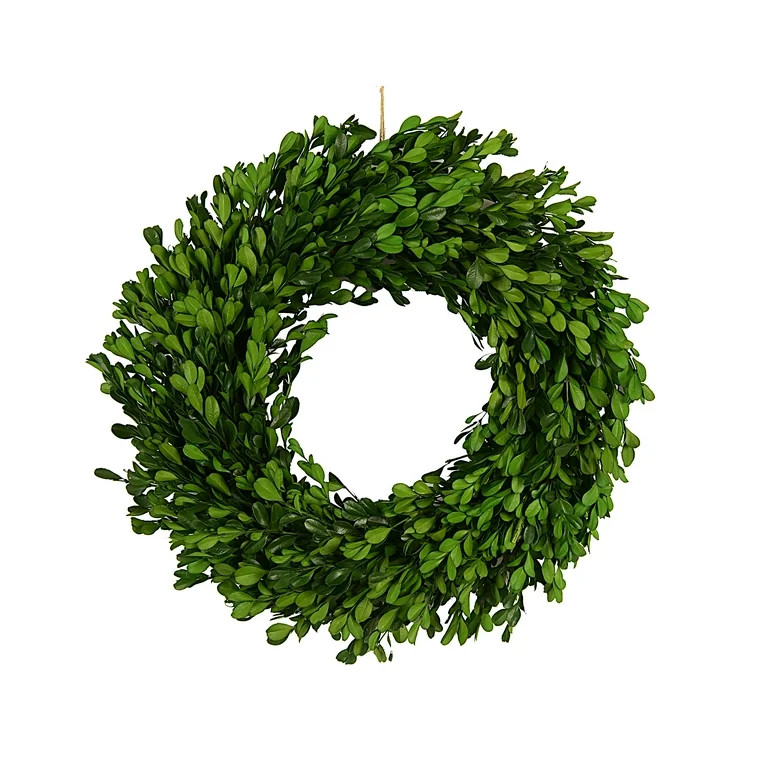 Creative Co-Op Faux Boxwood Wreath | Walmart (US)