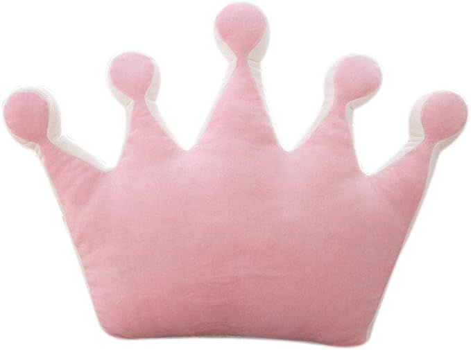 Nunubee Short Plush Crown Shaped Throw Pillows Fluffy Plush Stuffed Toy Gift Kids Room Decoration... | Amazon (US)