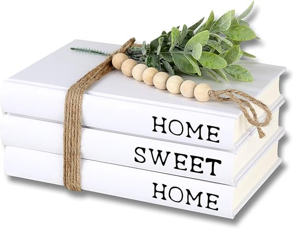 Decorative Books Stack,Farmhouse Books,Rustic Hardcover Decorative Books for Modern Decor,Set of ... | Amazon (US)