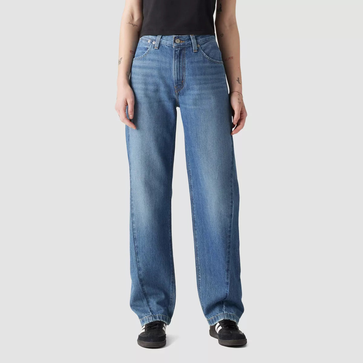 Levi's® Women's Mid-Rise 94's Baggy Straight Leg Jeans - It's Gonna Be May | Target