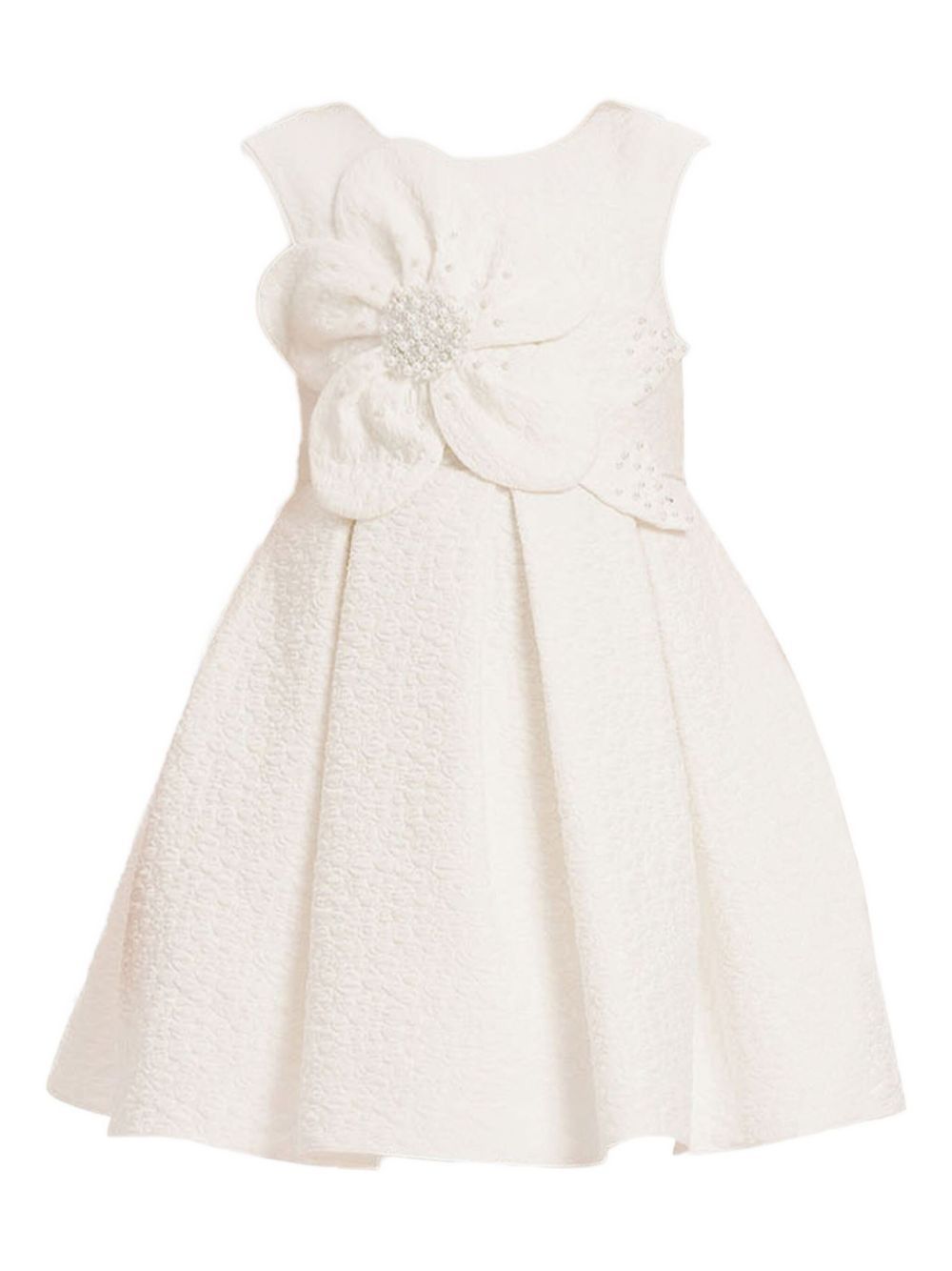 Dress & Fleur floral-embellished bow-detail dress - White | Farfetch Global
