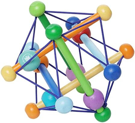 Manhattan Toy Skwish Color Burst Rattle and Teether Grasping Activity Toy | Amazon (US)