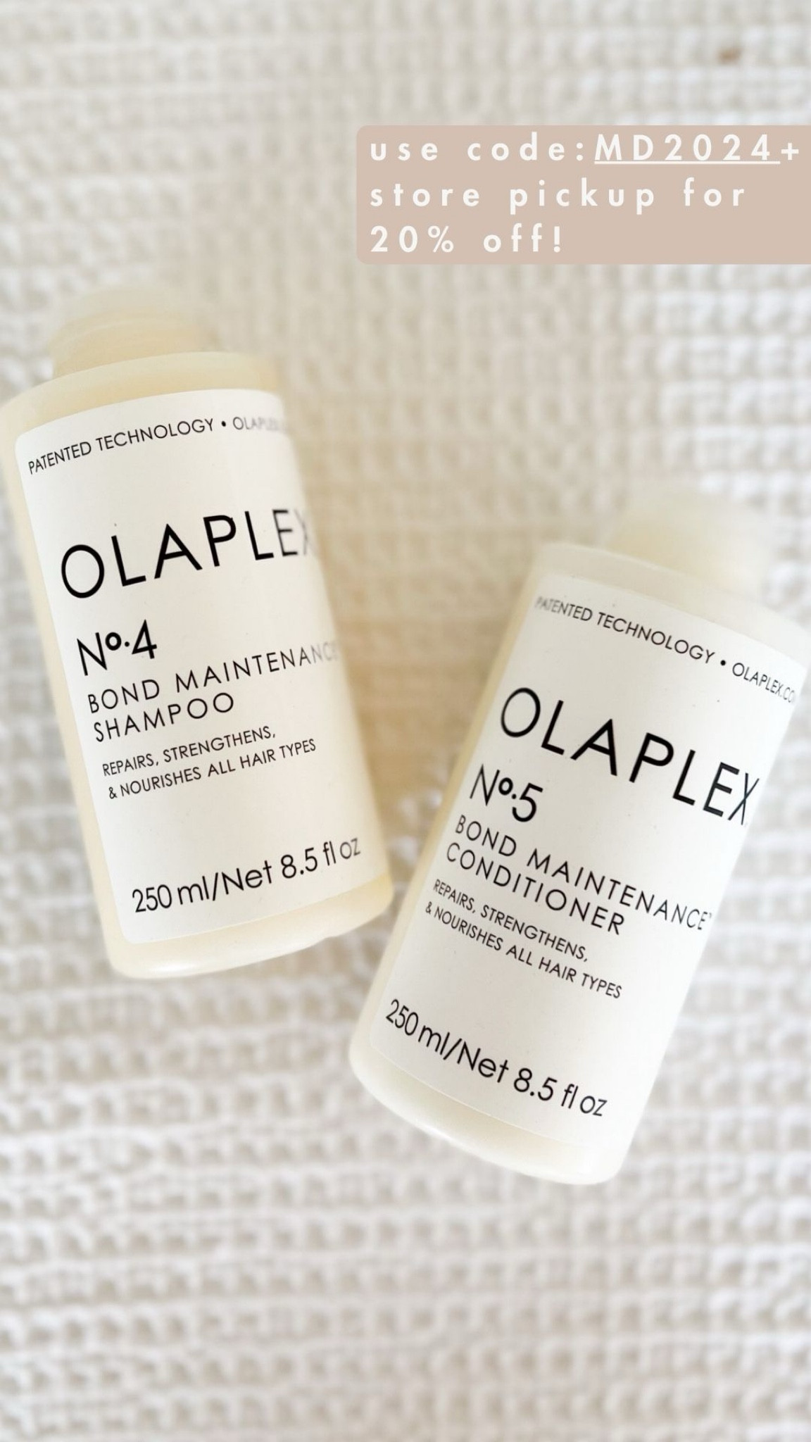 My go to shampoo and conditioner is on sale at Ulta! Use code: MD2024 and choose store pickup. Great time to stock up on your favorites! 

#LTKStyleTip #LTKSaleAlert #LTKBeauty