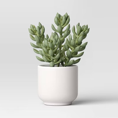 Artificial Succulent Plant - Threshold™: Indoor Greenery, Faux Succulent in Melamine Pot | Target