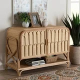 bali & pari Gitano Boho Storage Cabinet, 2-Door, Natural | Walmart (US)