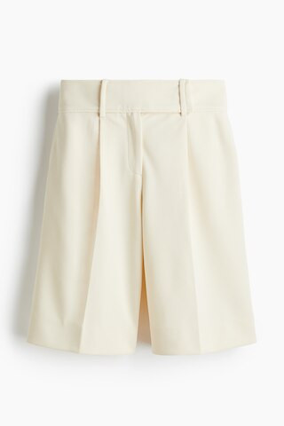 H & M - Jersey Bermuda shorts - Cream | H&M (UK, MY, IN, SG, PH, TW, HK)