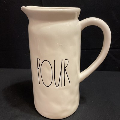 RAE DUNN “Pour” Pitcher Ivory Ceramic Farmhouse Artisan Collection By Magenta | eBay AU