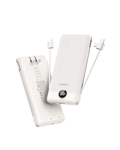VEGER Portable Charger for iPhone, Power Bank Built in Cables and Wall Plug | Amazon (US)