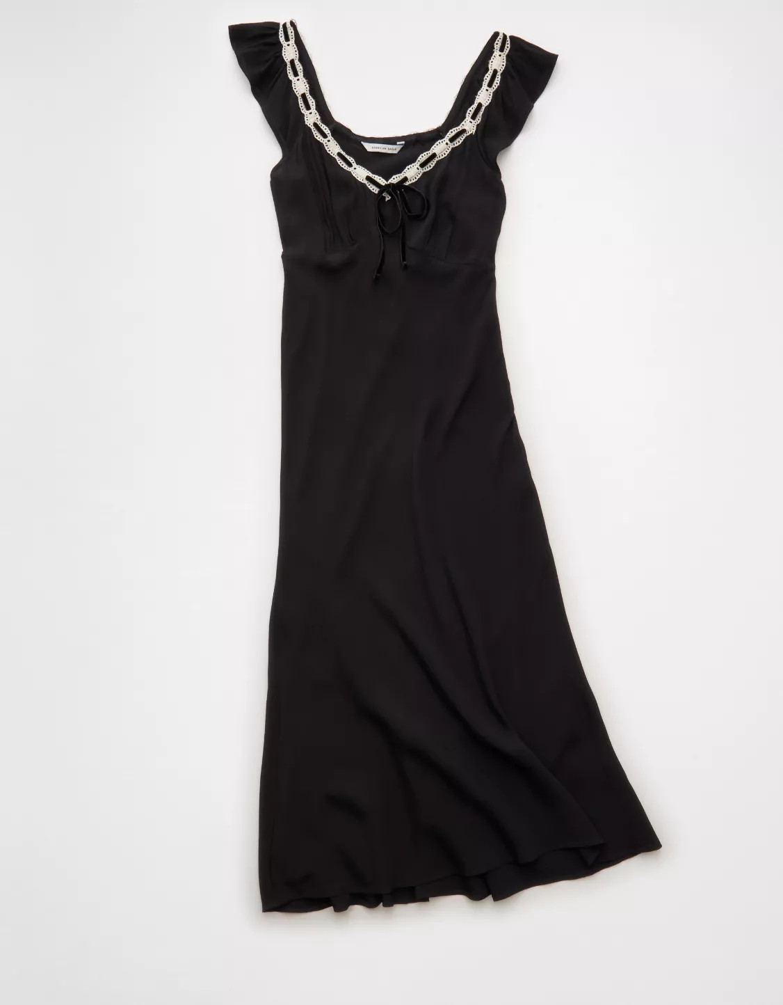 AE Lace Trim Midi Dress | American Eagle Outfitters (US & CA)