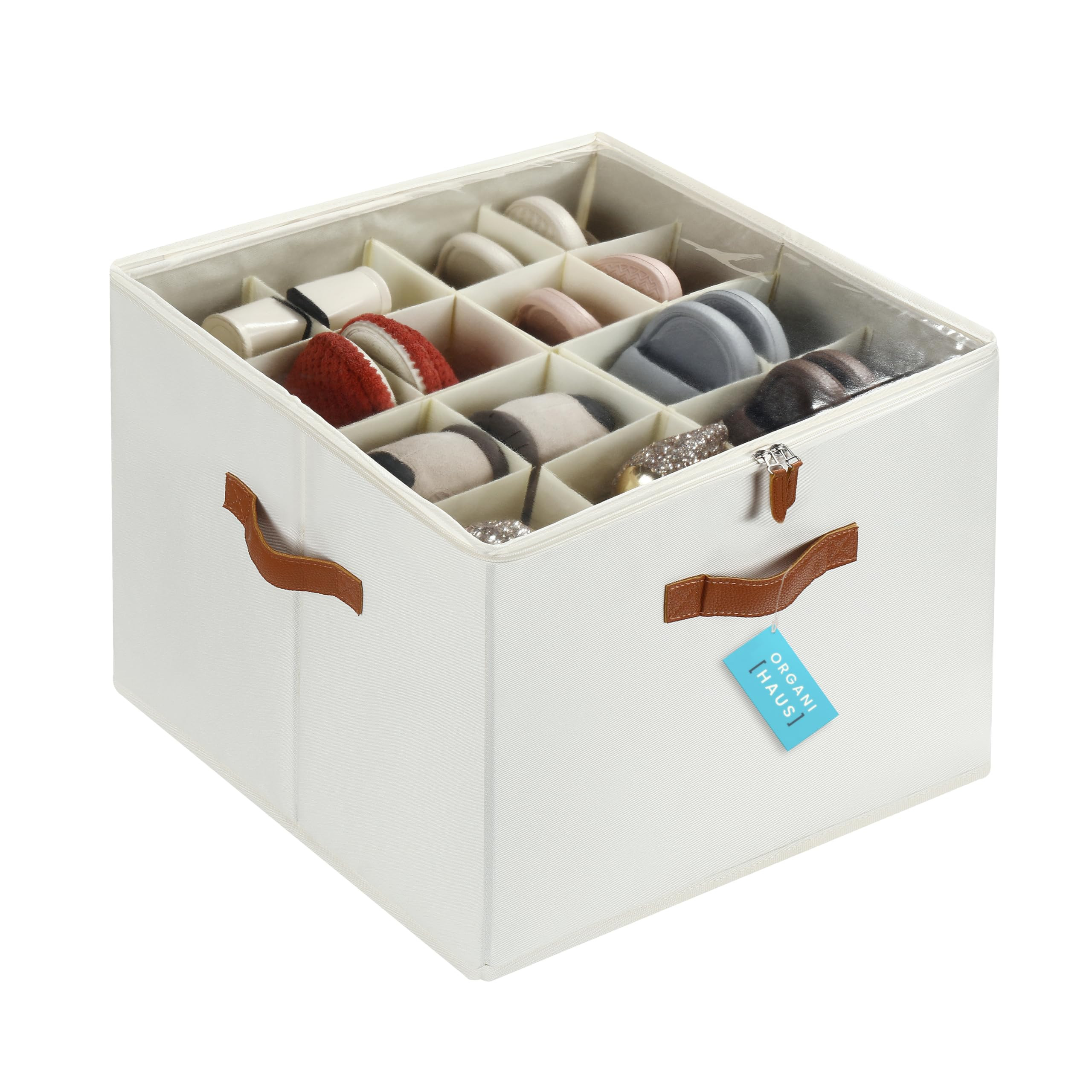 OrganiHaus Shoe Organizer for Closet and Entryway, Fits up to 16 Pairs, Large Shoe Storage Box, C... | Amazon (US)