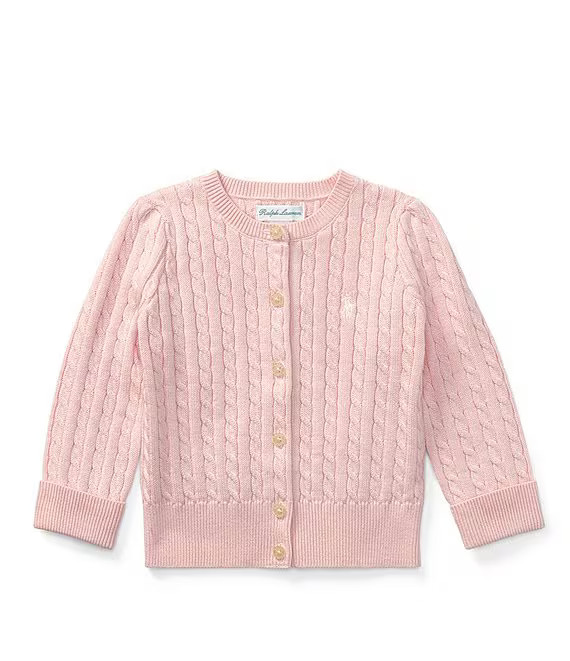 Ralph Lauren Baby Girls 3-24 Months Mini Cable-Knit Cardigan | Dillard's | Dillard's