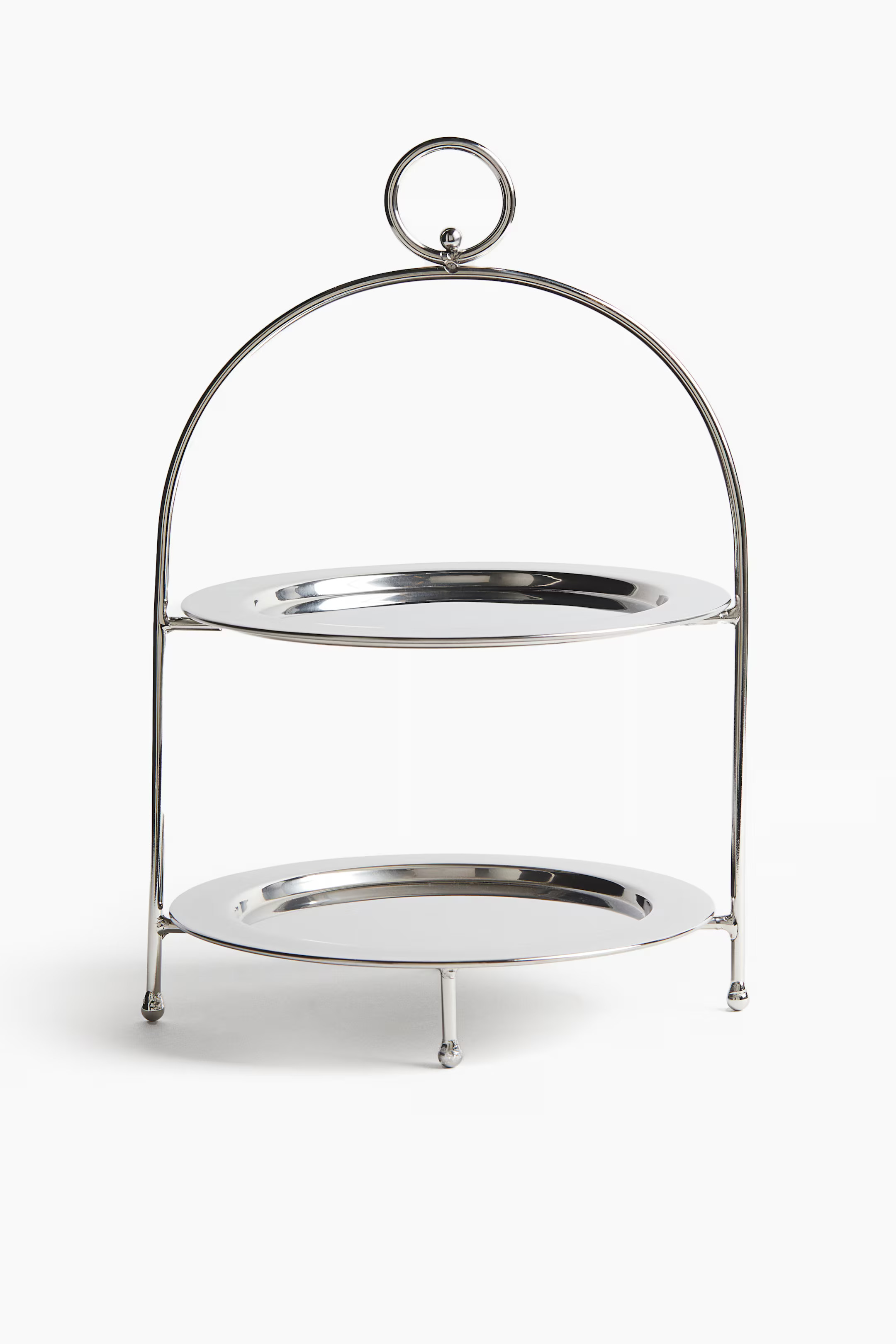 Two-Tiered Stainless Steel Cake Stand | H&M (US + CA)