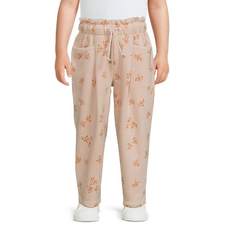 easy-peasy Toddler Girl French Terry Paperbag Pant, Sizes 12 Months-5T | Walmart (US)