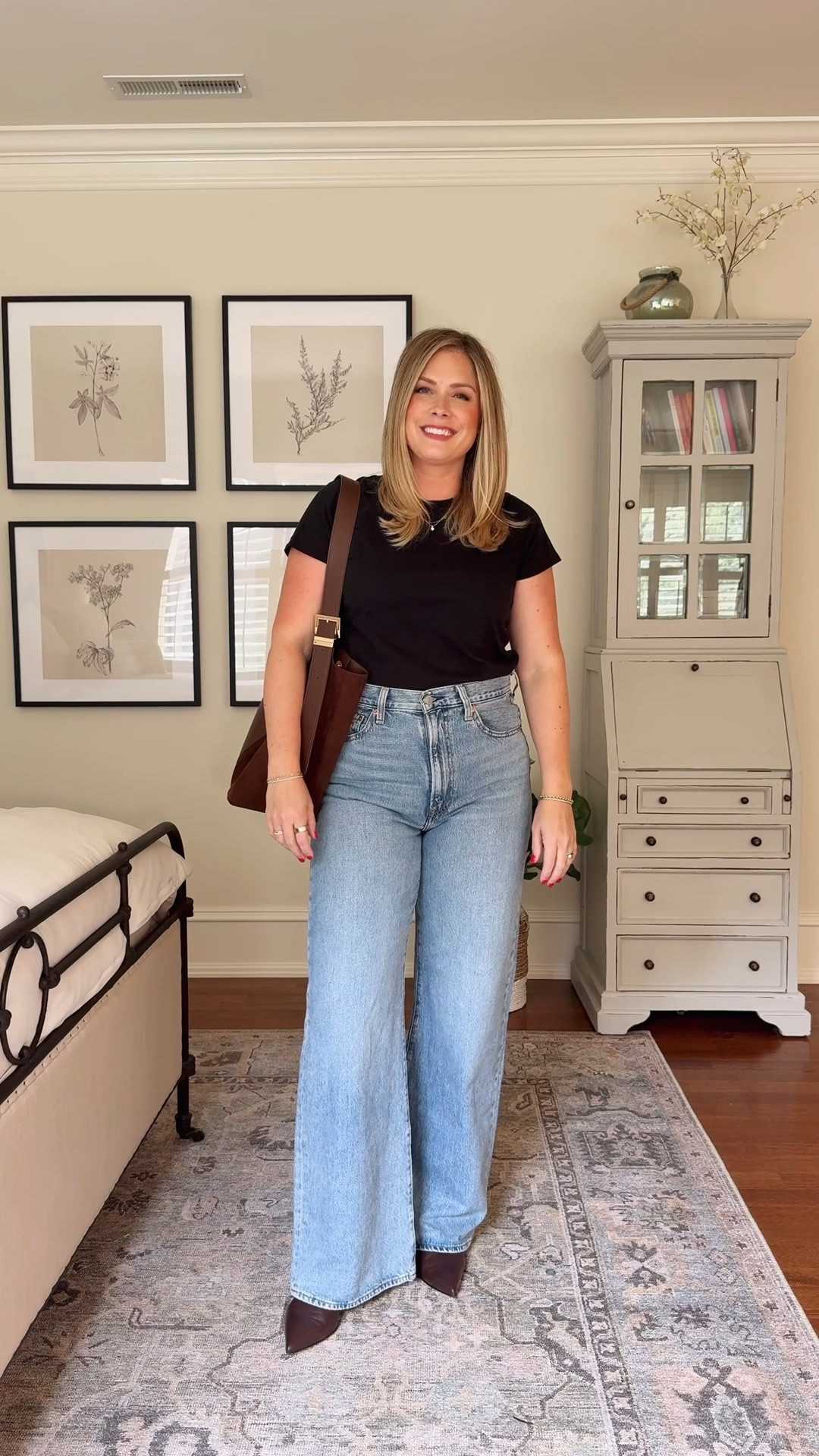 4 most worn styles of jeans: slim straight, wide leg, barrel, wide leg crop 