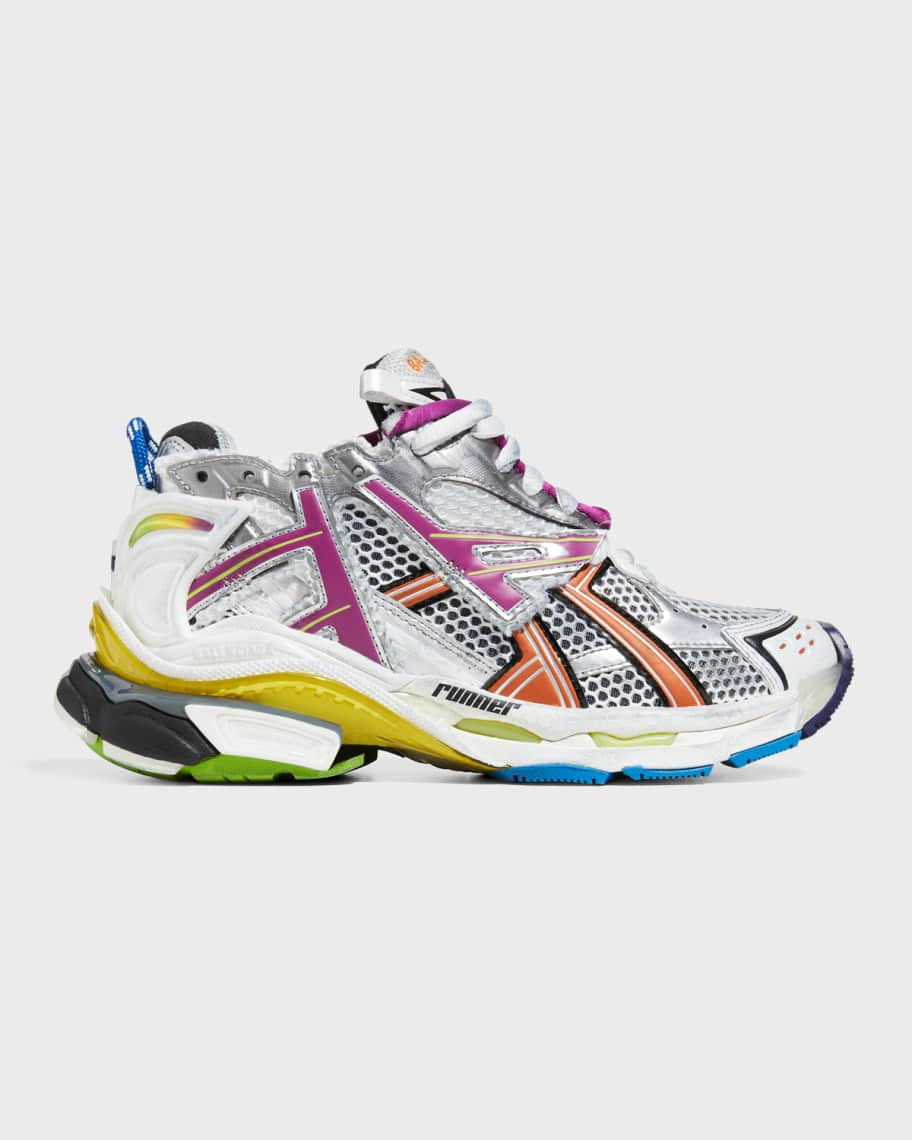 Balenciaga Colorblock Trainer Sneakers | Neiman Marcus