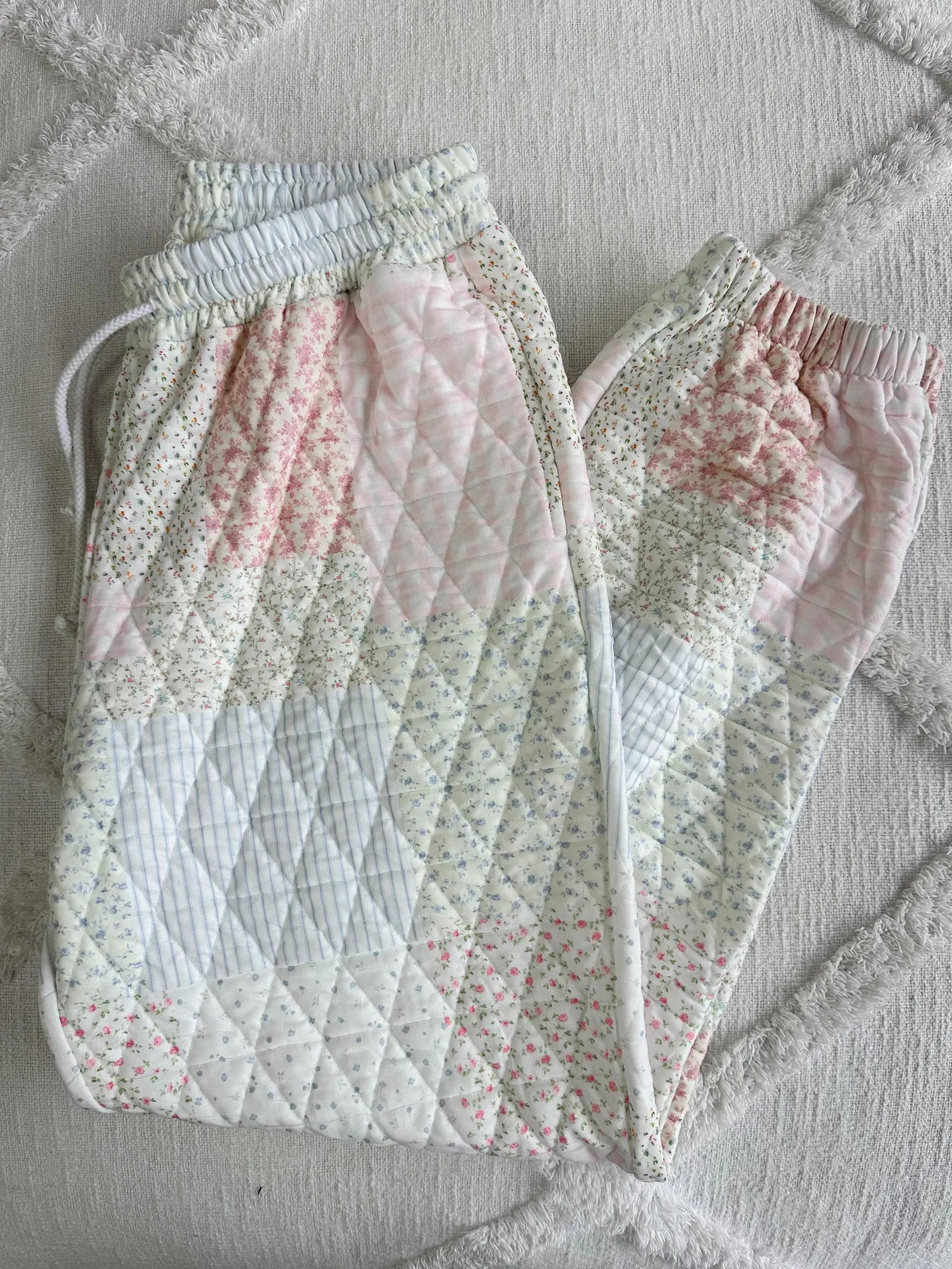 Quilted Pastel Joggers - Etsy | Etsy (US)