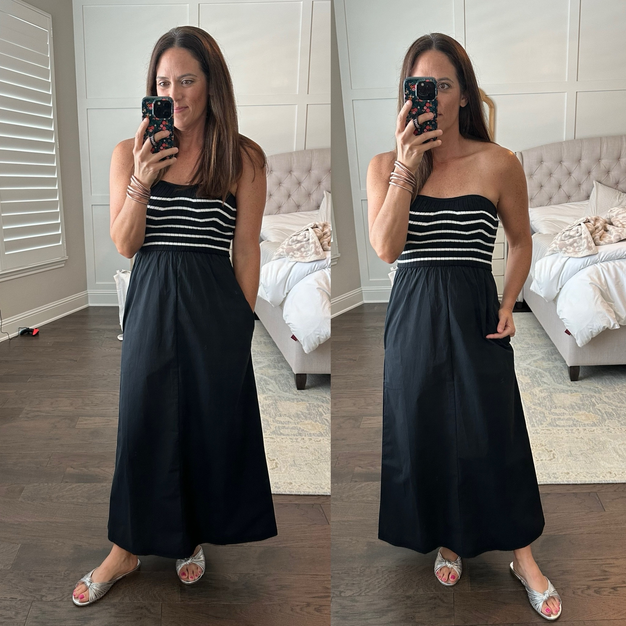 The cutest strapless dress! Perfect for casual dinner dates, vacation evenings and more. The top has sticky liner to hold dress in place. Comfy and cute!
Two colors available 
TTS. In a size small. 
Target dress
Target find 
Dresses
Vacation Outfit / Summer outfit 


#LTKFindsUnder50 #LTKSeasonal #LTKOver40