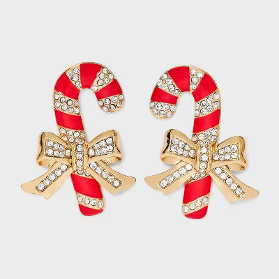 SUGARFIX by BaubleBar "Memory Cane" Stud Earrings - Red | Target