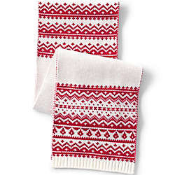 Women's Knit Fairisle Winter Scarf | Lands' End (US)