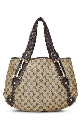 Gucci, Pre-Loved Original GG Canvas Pelham Tote, Brown | Amazon (US)