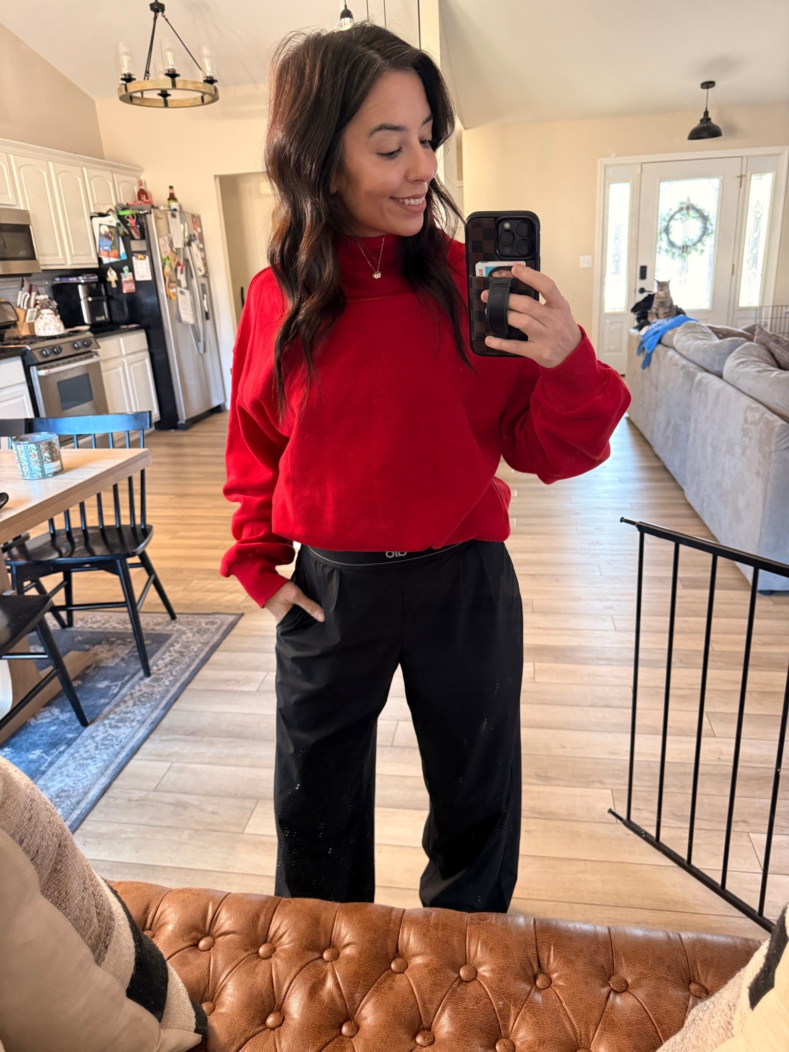 This mock neck is SOOOO good! ❤️
I paired it with my favorite black Alo pants for an easy everyday outfit-I’ve had these pants for over a year now and they still look brand new despite how often I wear them. Pricey? Yes. Worth it? Also yes. 

#LTKStyle #LTKFinds #LTKUnder50 #MomStyle #EverydayOutfit #CasualChic #RedSweatshirt #WideLegPants #WinterStyle #SpringTransition #NeutralStyle #EffortlessStyle #OOTD #WomenOver30Style #ComfortableStyle #alo #amazon

#LTKValentine #LTKootd #LTKmomlife