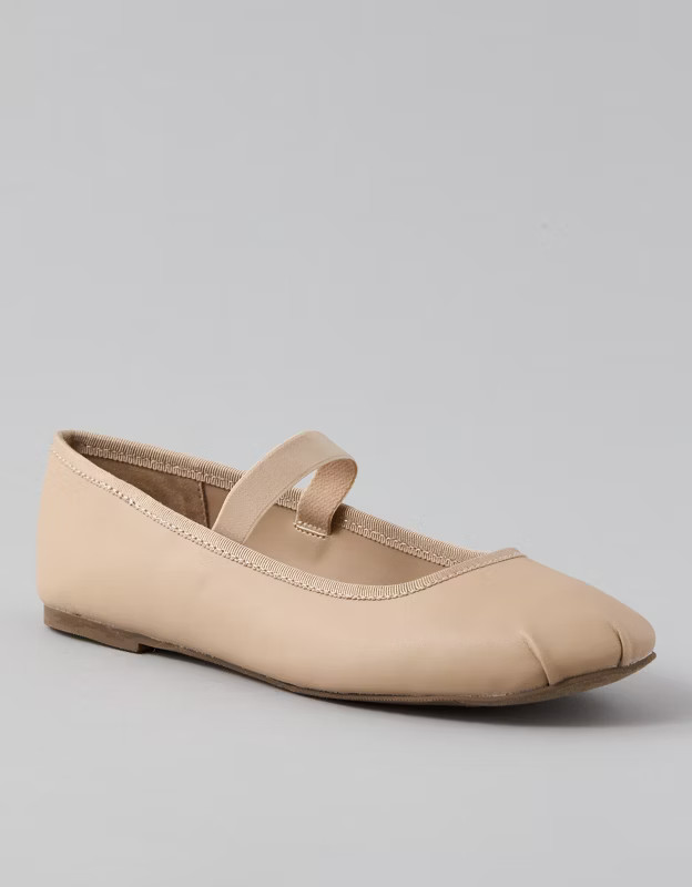 AE Vegan Leather Slip-On Ballet Flat | American Eagle Outfitters (US & CA)