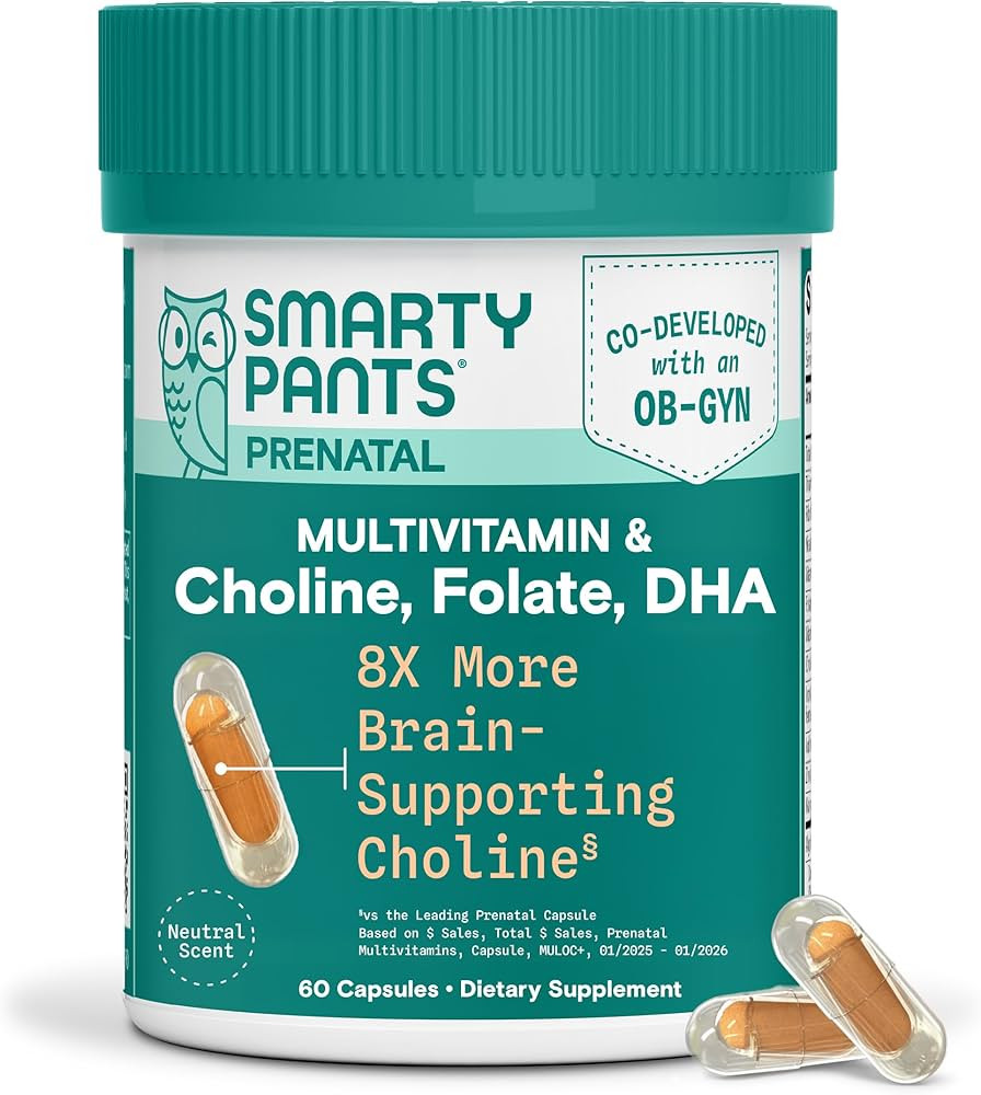 SmartyPants Women’s Prenatal Multivitamin Capsules, OB‑GYN Co‑Developed Prenatal Vitamins w... | Amazon (US)
