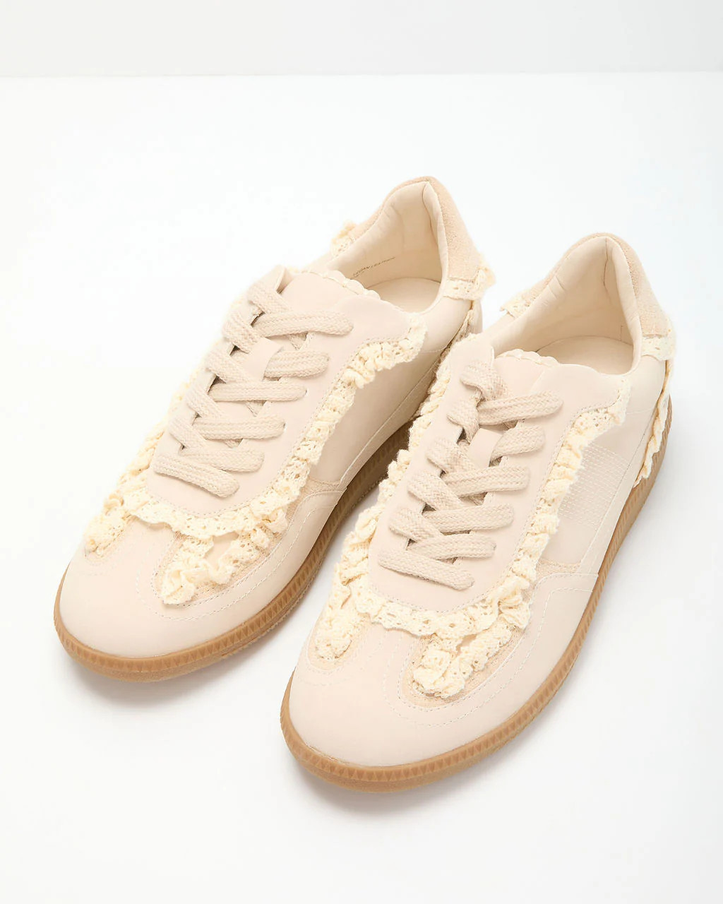 Winslet Lace And Pearl Charm Sneakers | VICI