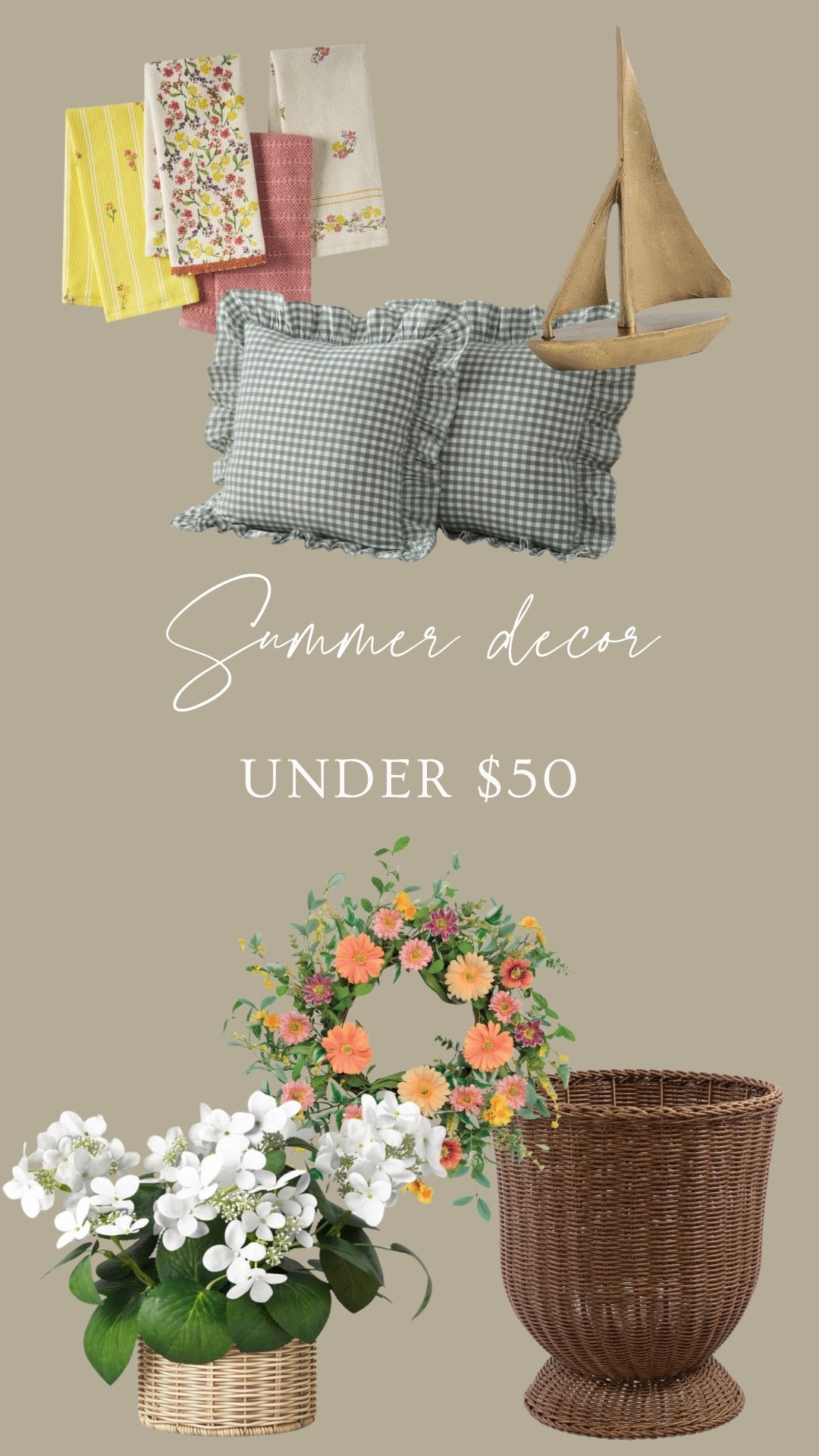 Affordable summery decor, perfect for this sunshine season☀️🩷

#LTKSeasonal #LTKHome