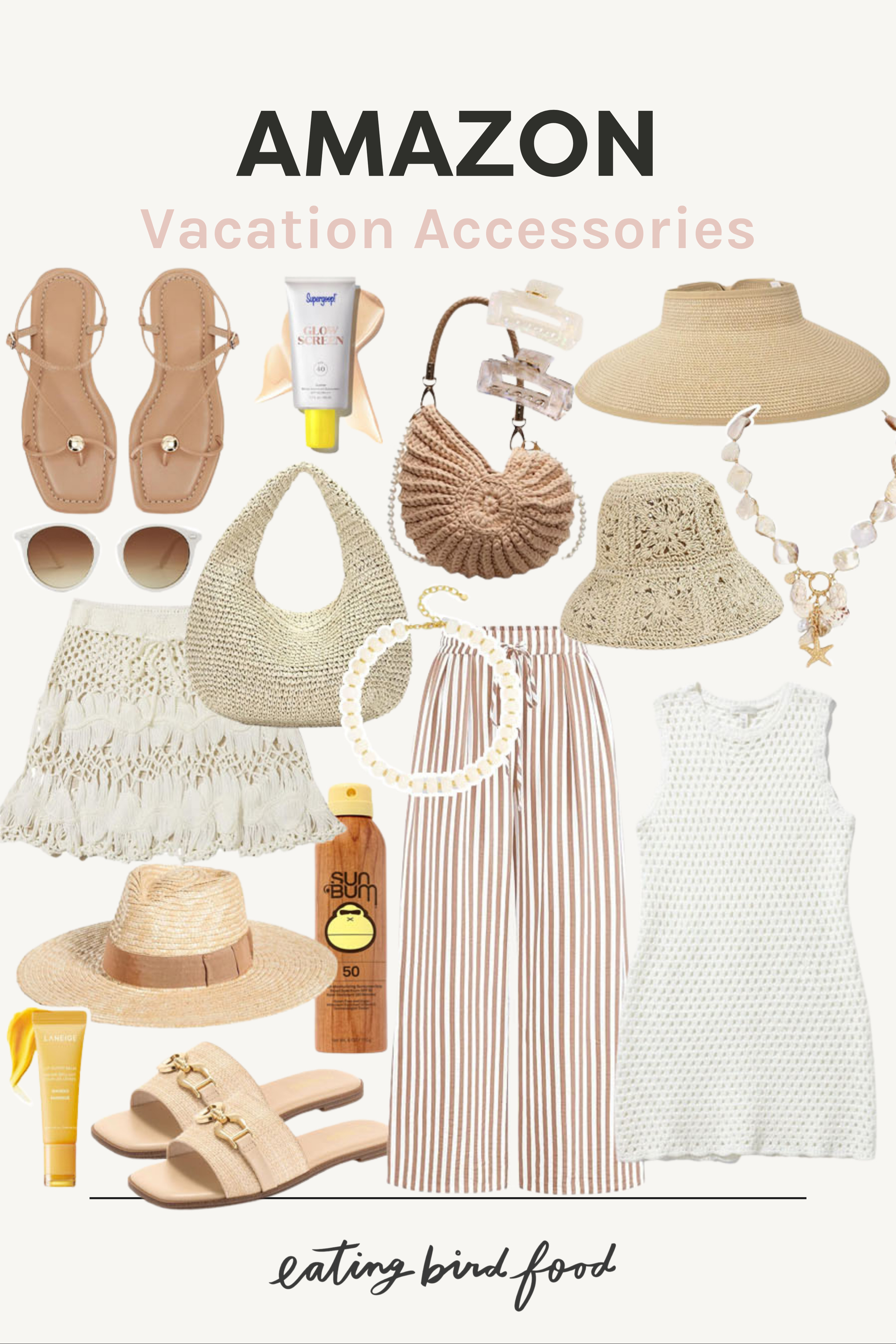 Amazon Vacation Accessories | Vacation Looks | Vacation Outfits | Coverups | Beach Vacation | Straw hat | Beach bag | Straw bag 

 #LTKSeasonal #LTKTravel