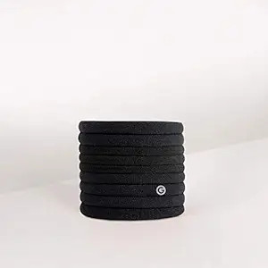 Gimme Beauty - Fine Hair Ties - No Damage Hair Bands - Black Onyx - Seamless Microfiber Elastics ... | Amazon (US)
