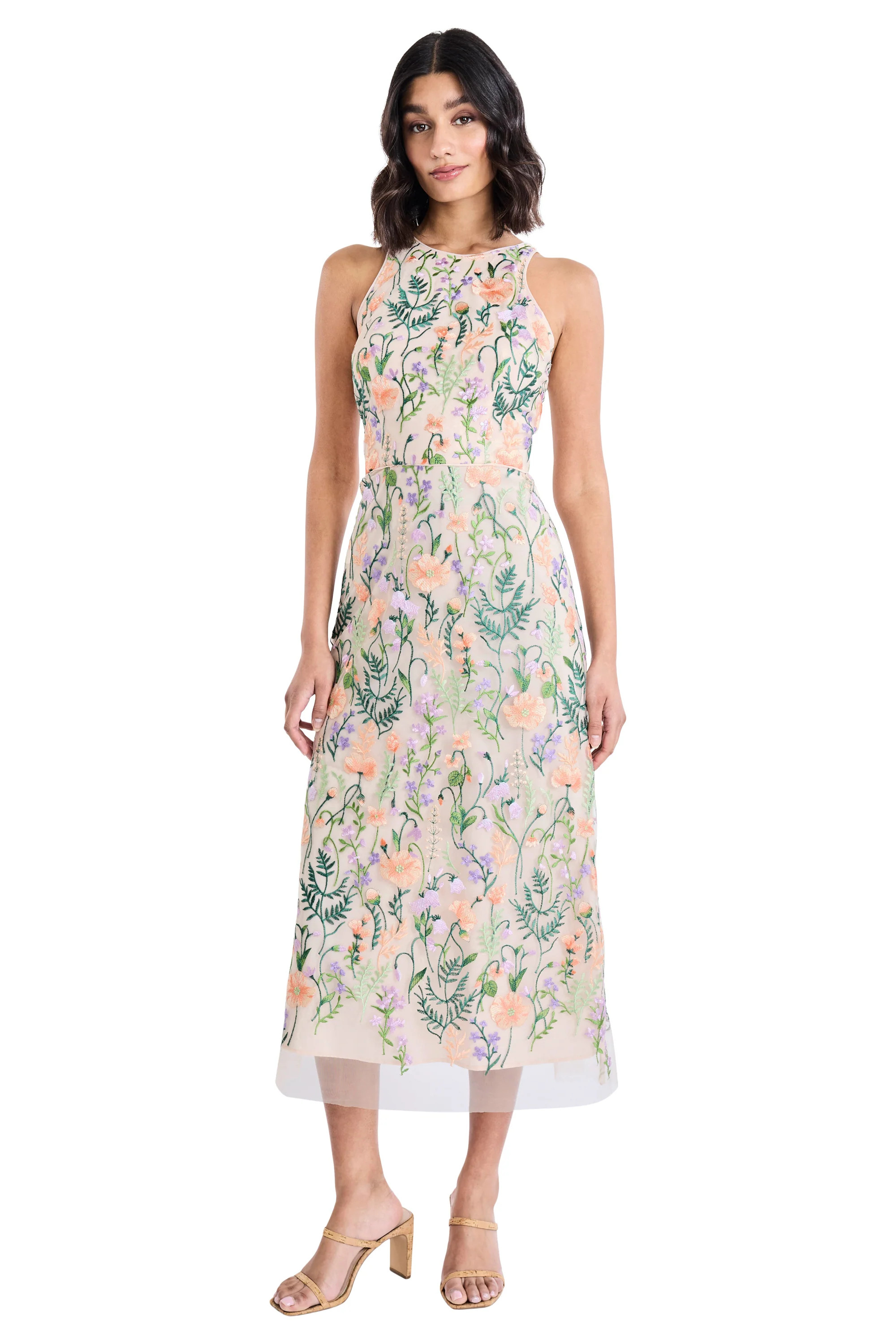 MIDI DRESS WITH HALTER NECK | Maggy London