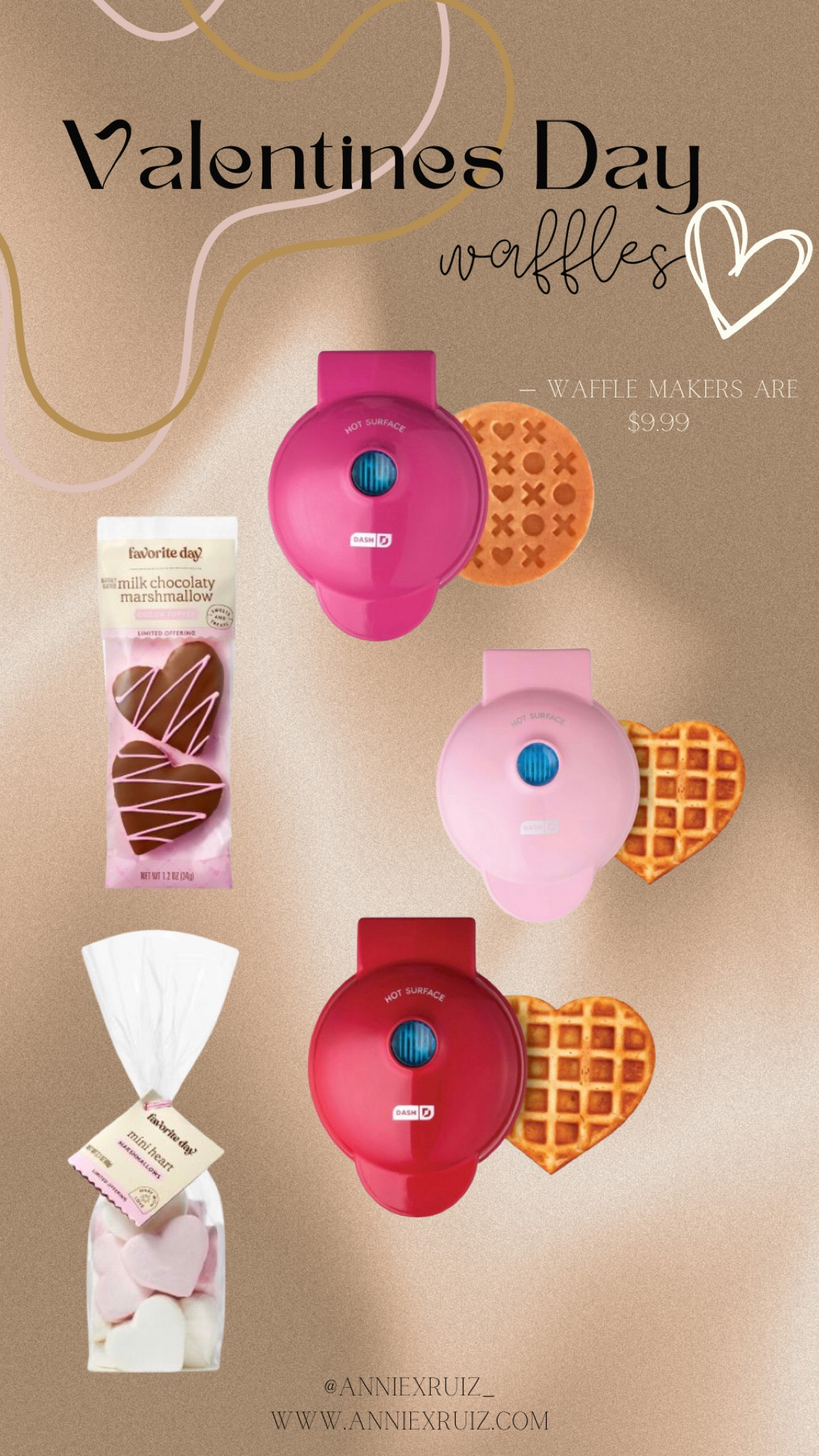 Dash XOXO Waffle Maker - Magenta curated on LTK