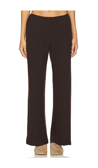 The Sweater Rib Simple Pant in Espresso | Revolve Clothing (Global)