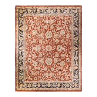 Mogul Orange 12 ft. x 15 ft. Oriental Wool Indoor Area Rug | The Home Depot