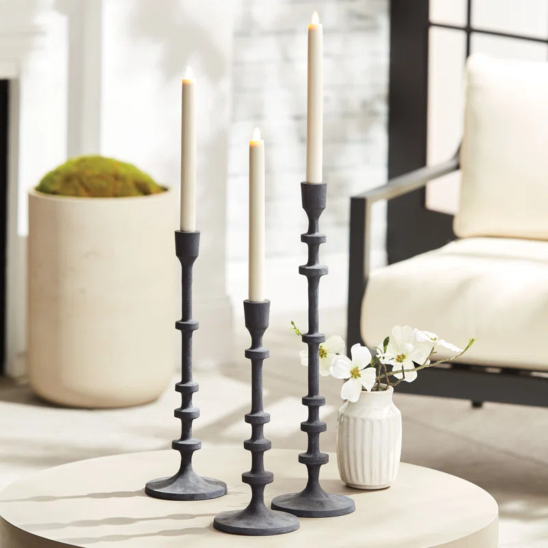 Lambright 19.5'' H Aluminum Tabletop Candlestick | Wayfair North America