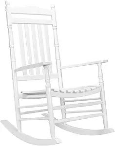 VINGLI Wood Rocking Chairs Relaxing Rocker for Deck, Garden, Backyard, Porch, Indoor or Outdoor U... | Amazon (US)
