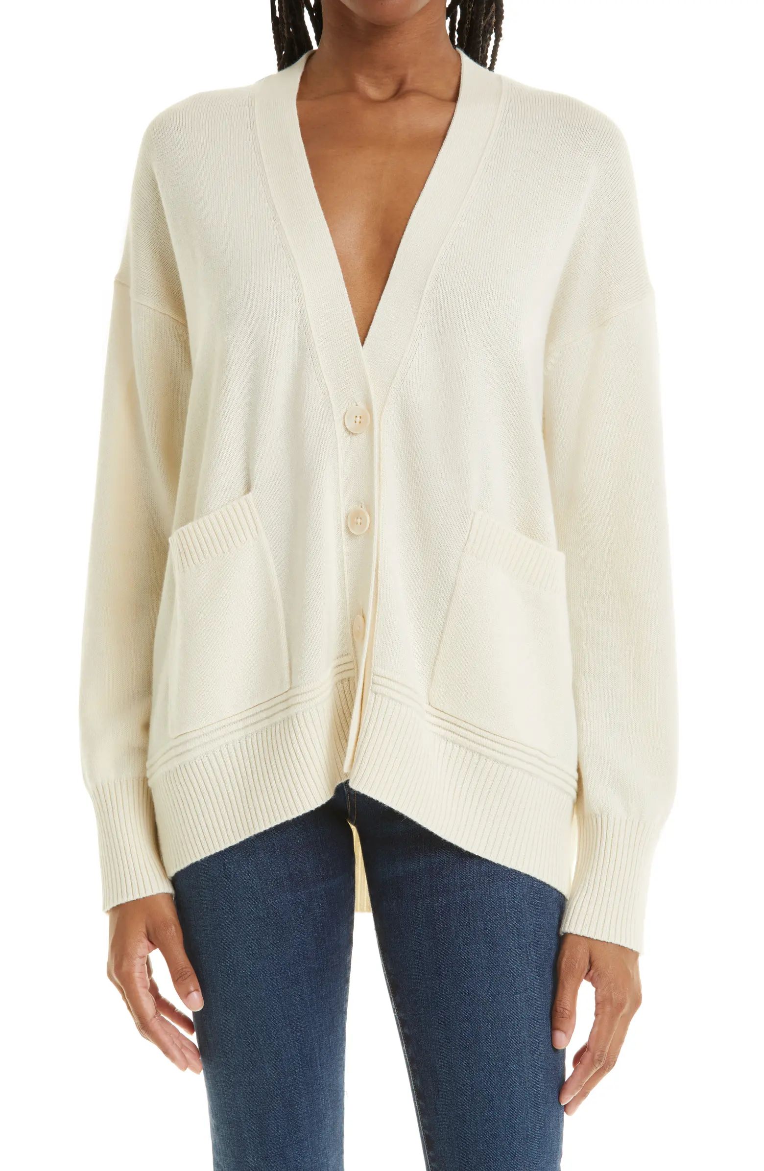 Nordstrom Signature V-Neck Cashmere & Cotton Cardigan | Nordstrom | Nordstrom