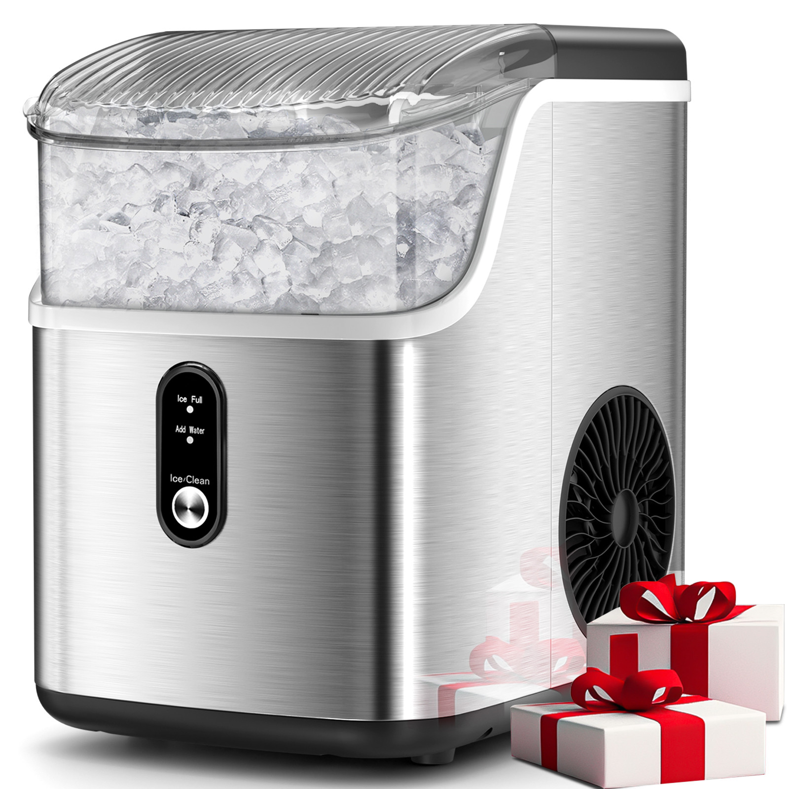 Auseo Nugget Ice Maker Countertop, Portable Ice Maker Machine with Self-Cleaning Function, 35lbs/... | Walmart (US)