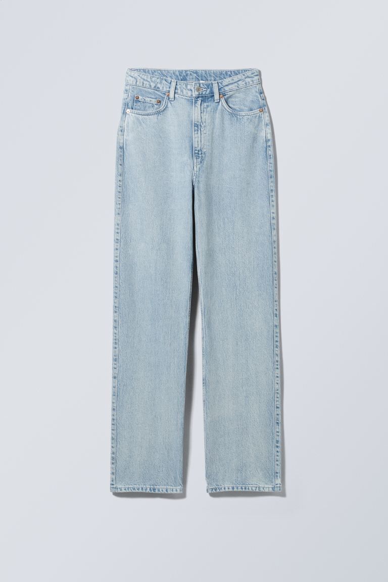 Rowe Extra High Straight Jeans - Summer Blue - Ladies | H&M GB | H&M (UK, MY, IN, SG, PH, TW, HK)