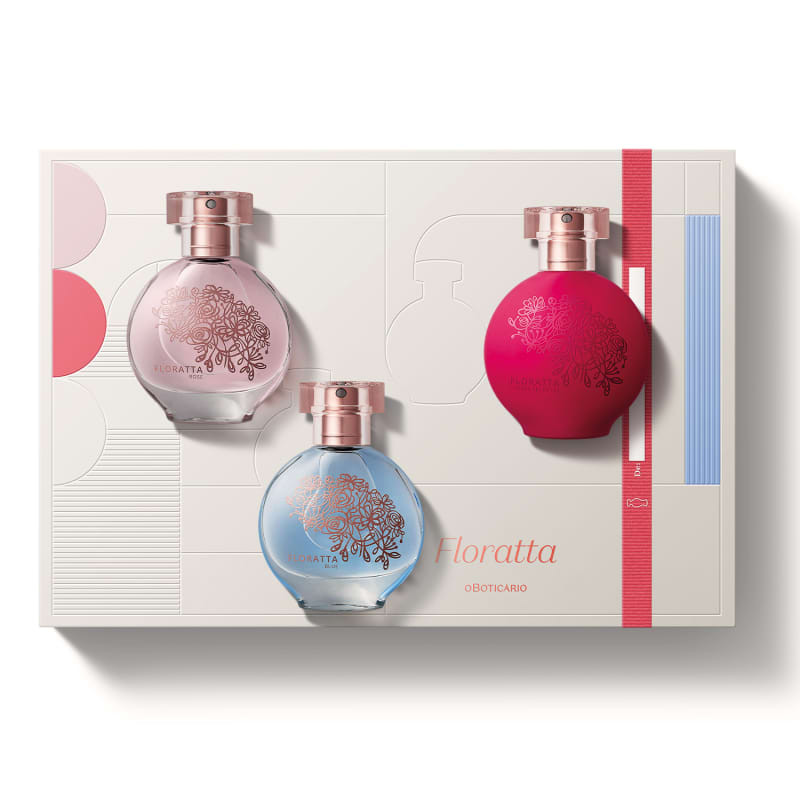 O Kit Floratta conta com três fragrâncias femininas inspiradas no universo floral. Ideal para p... | oBoticario (BR)