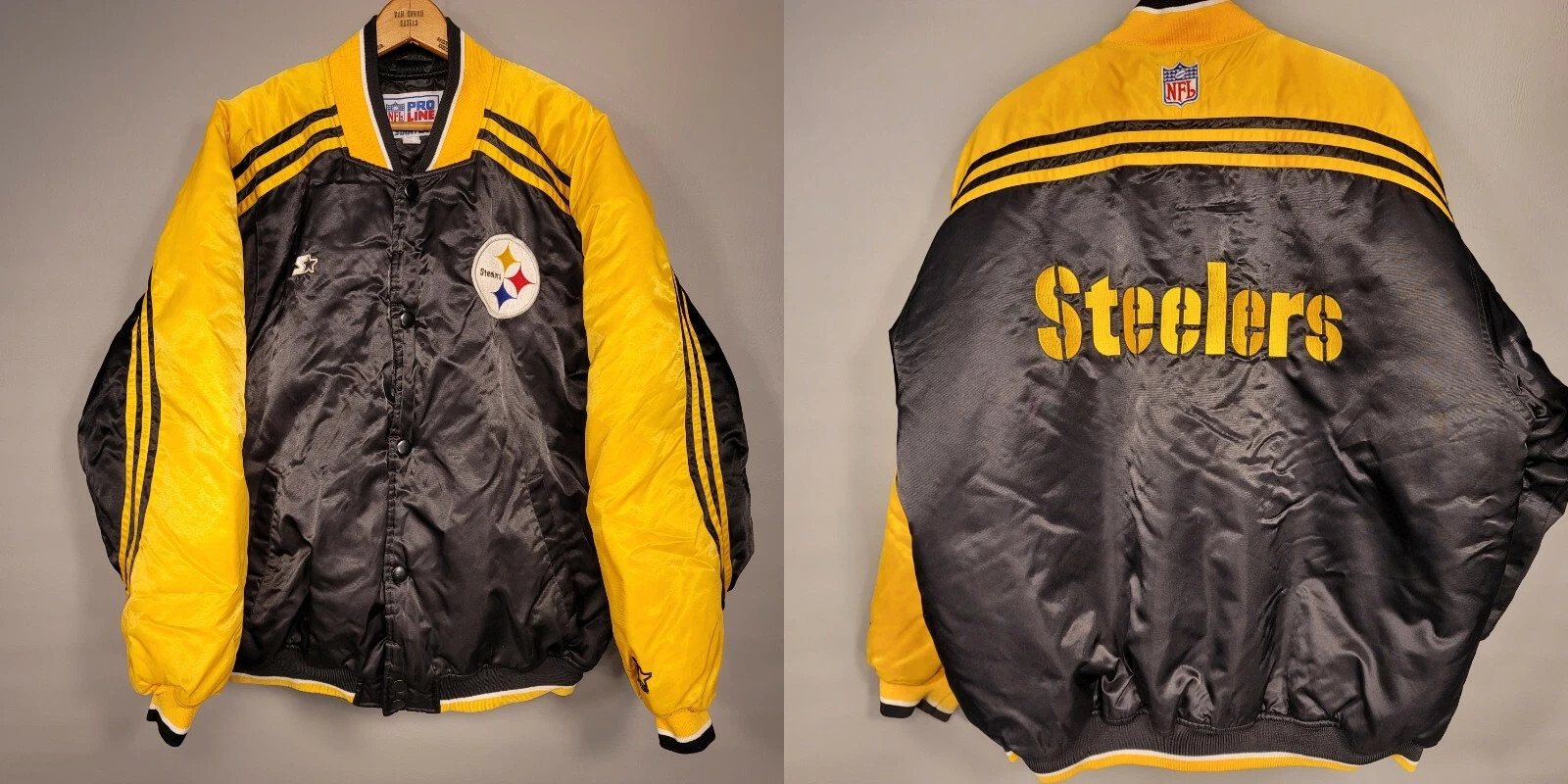 Vintage Stitched NFL Starter Pro Line Pittsburgh Steelers Stitched Jacket XL | eBay US
